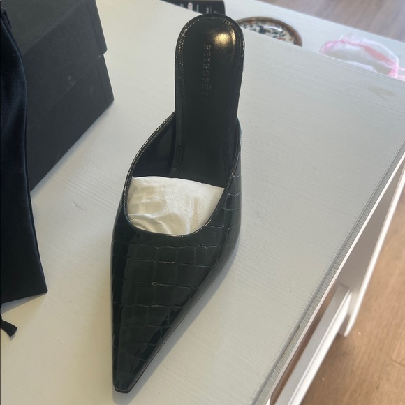 NIB-Retrofete Made in Italy Francesca Pine Kitten Mules - Picture 8 of 13